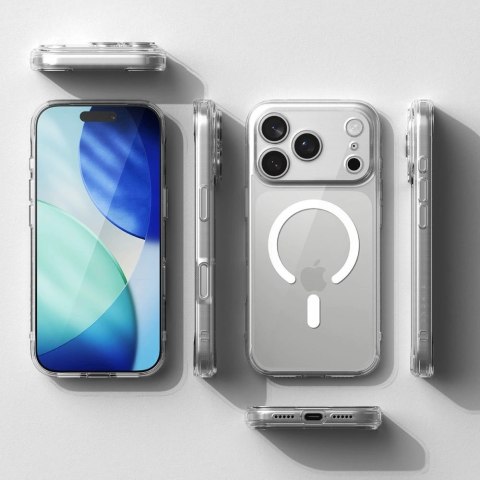 Etui Ringke Fusion Magnetic MagSafe na iPhone 17 Pro Max - przezroczyste