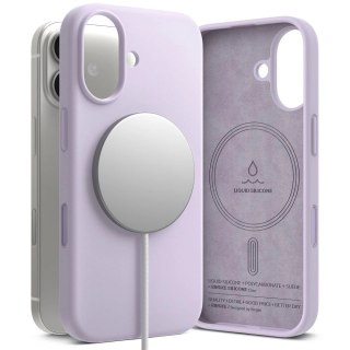 Etui Ringke Silicone Magnetic MagSafe na iPhone 17 - fioletowe