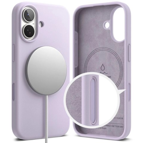 Etui Ringke Silicone Magnetic MagSafe na iPhone 17 - fioletowe