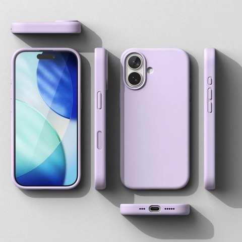 Etui Ringke Silicone Magnetic MagSafe na iPhone 17 - fioletowe