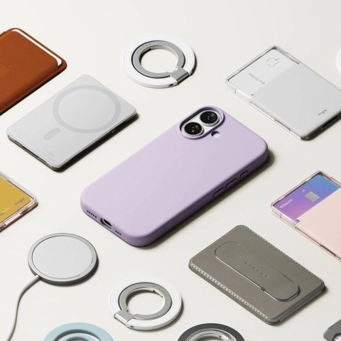 Etui Ringke Silicone Magnetic MagSafe na iPhone 17 - fioletowe
