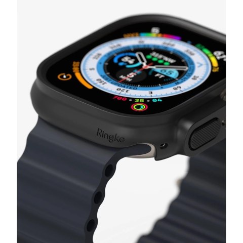 Etui Ringke Slim 2-pack na Apple Watch Ultra 49 mm - przezroczysto-czarne matowe