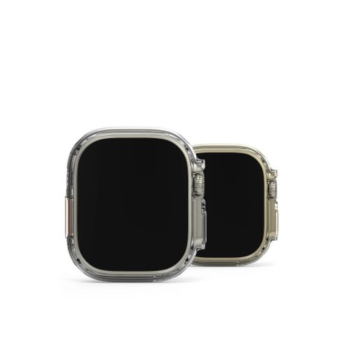 Etui Ringke Slim 2-pack na Apple Watch Ultra 49 mm - przezroczysto-czarne matowe