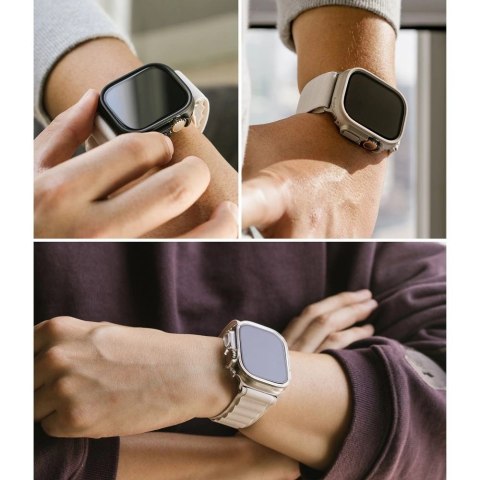 Etui Ringke Slim 2-pack na Apple Watch Ultra 49 mm - przezroczysto-czarne matowe