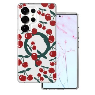 Nakładka Cherry Mag do Samsung Galaxy S25 Ultra transparentna