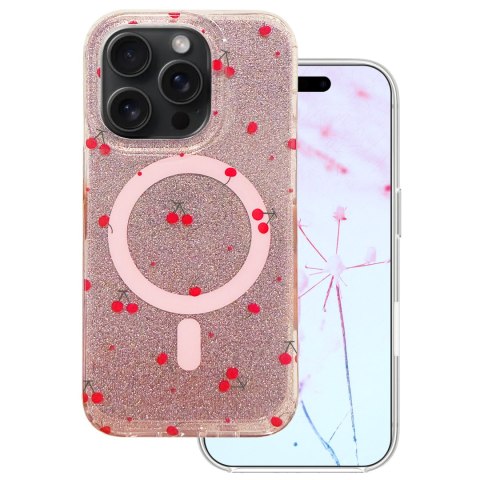 Nakładka Cherry Mag do iPhone 14 Pro 6,1" glitter