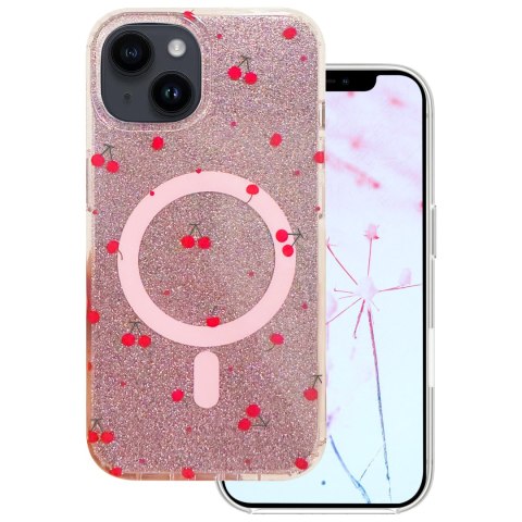 Nakładka Cherry Mag do iPhone 15 6,1" glitter