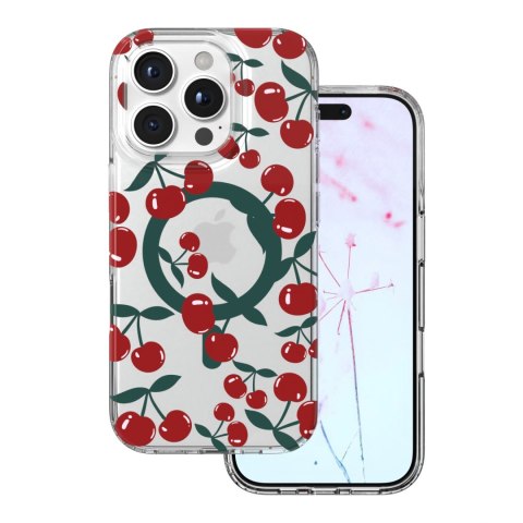 Nakładka Cherry Mag do iPhone 16 Pro Max 6,9" transparentna