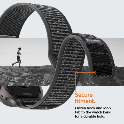 Pasek Spigen Athlex Air 2 na Apple Watch 44 / 45 / 46 / 49 mm - czarno-szary