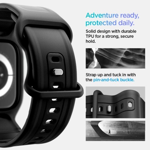 Pasek Spigen Vault Pro na Apple Watch 42 mm - czarny mat