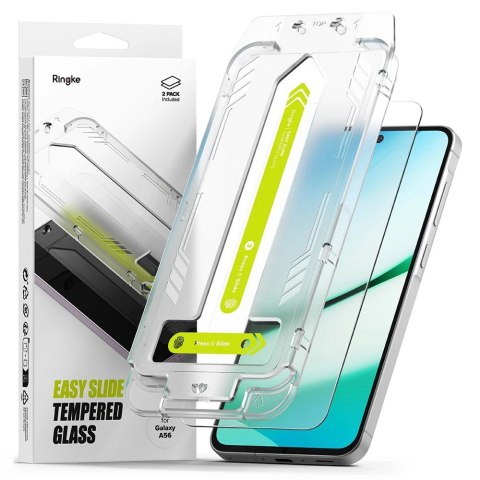 Szkło hartowane Ringke Easy Slide 2-pack na Samsung Galaxy A56 5G - przezroczyste