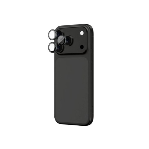 Szkło na aparat AMAZINGTHING Lens Glass na iPhone 17 Pro / Pro Max z szarą ramką aluminiową