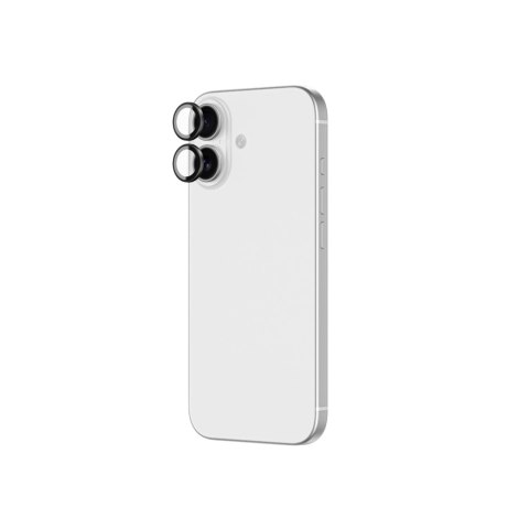 Szkło na aparat AMAZINGTHING Lens Glass na iPhone 17 z czarną ramką aluminiową