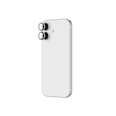 Szkło na aparat AMAZINGTHING Lens Glass na iPhone 17 ze srebrną ramką aluminiową
