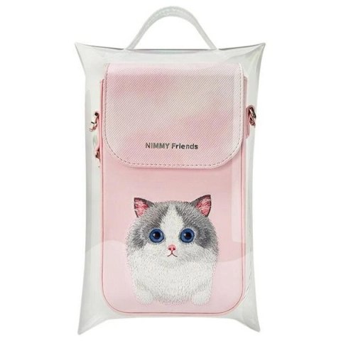 Torebka Nimmy Big Eyed Pet 2.0 Cat na telefon - różowa