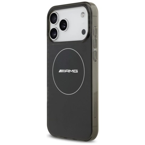 Etui AMG Double Layer Transparent Smocked MagSafe do iPhone 17 Pro Max - czarne