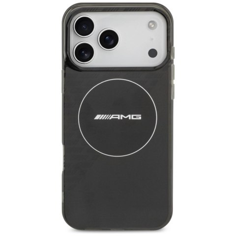 Etui AMG Double Layer Transparent Smocked MagSafe do iPhone 17 Pro Max - czarne