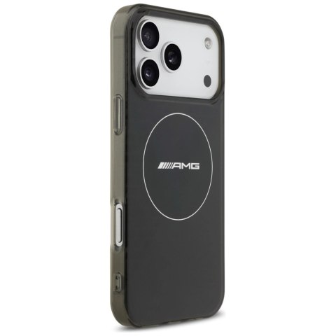 Etui AMG Double Layer Transparent Smocked MagSafe do iPhone 17 Pro Max - czarne