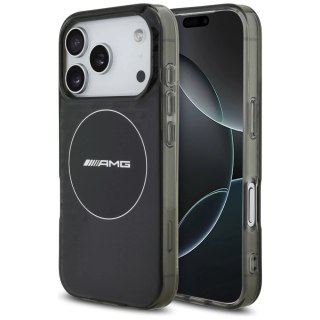 Etui AMG Double Layer Transparent Smocked MagSafe do iPhone 17 Pro - czarne