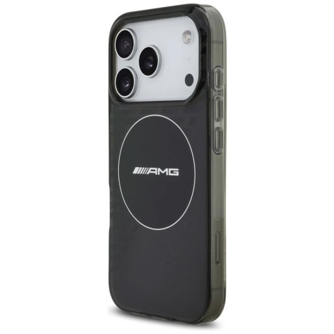 Etui AMG Double Layer Transparent Smocked MagSafe do iPhone 17 Pro - czarne