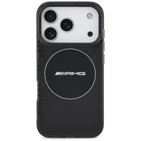 Etui AMG Double Layer Transparent Smocked MagSafe do iPhone 17 Pro - czarne