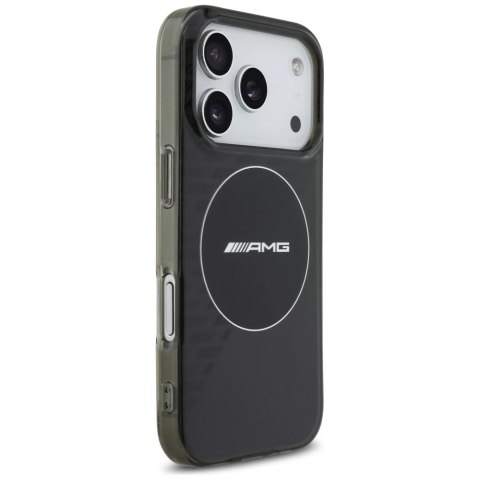 Etui AMG Double Layer Transparent Smocked MagSafe do iPhone 17 Pro - czarne