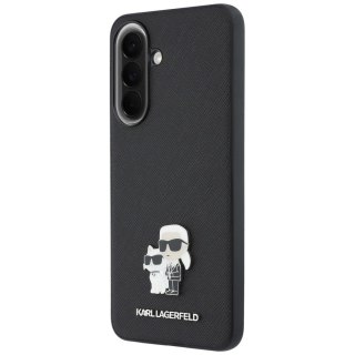 Etui Karl Lagerfeld Saffiano w/ K&C Metal Logo na Samsung Galaxy A57 5G - czarne