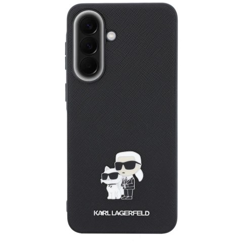 Etui Karl Lagerfeld Saffiano w/ K&C Metal Logo na Samsung Galaxy A57 5G - czarne