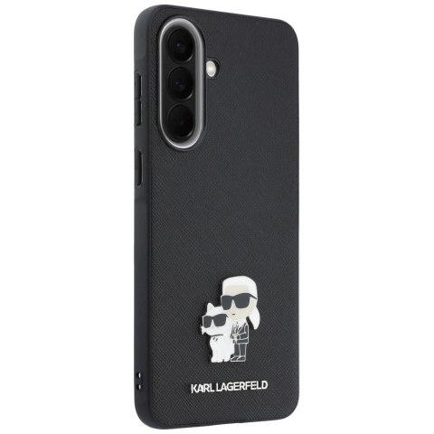 Etui Karl Lagerfeld Saffiano w/ K&C Metal Logo na Samsung Galaxy A57 5G - czarne