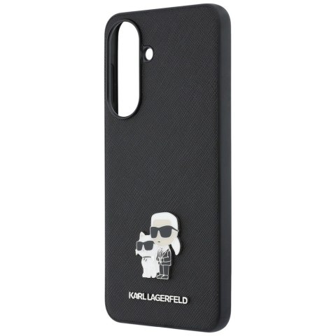 Etui Karl Lagerfeld Saffiano w/ K&C Metal Logo na Samsung Galaxy A57 5G - czarne