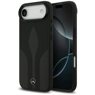 Etui Mercedes Leather The Move MagSafe na iPhone 17 Air - czarne