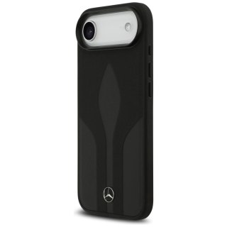 Etui Mercedes Leather The Move MagSafe na iPhone 17 Air - czarne
