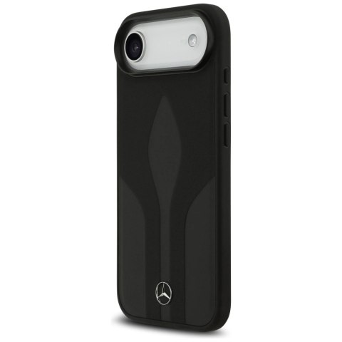 Etui Mercedes Leather The Move MagSafe na iPhone 17 Air - czarne