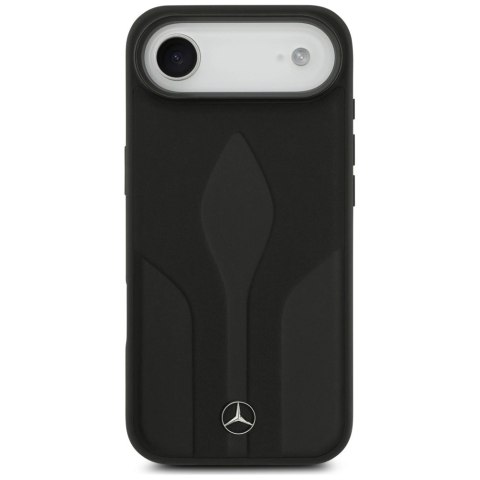 Etui Mercedes Leather The Move MagSafe na iPhone 17 Air - czarne