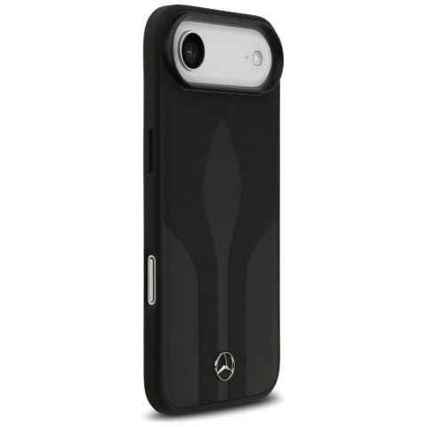 Etui Mercedes Leather The Move MagSafe na iPhone 17 Air - czarne