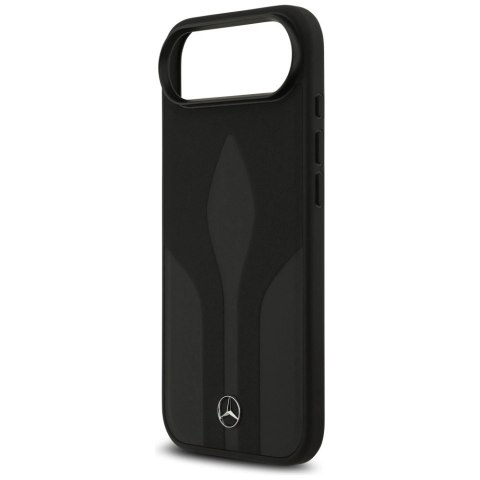 Etui Mercedes Leather The Move MagSafe na iPhone 17 Air - czarne