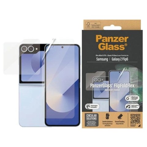 Szkło hartowane + folia PanzerGlass Bundle 2in1 na Samsung Galaxy Z Flip 6