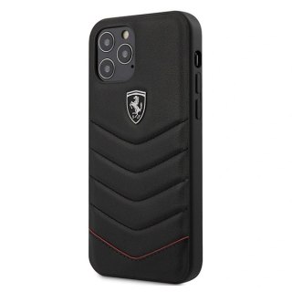 Etui Ferrari Off Track Quilted na iPhone 12 / 12 Pro - czarne