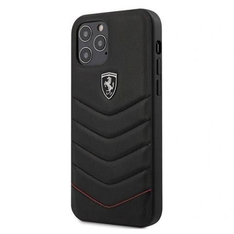 Etui Ferrari Off Track Quilted na iPhone 12 / 12 Pro - czarne