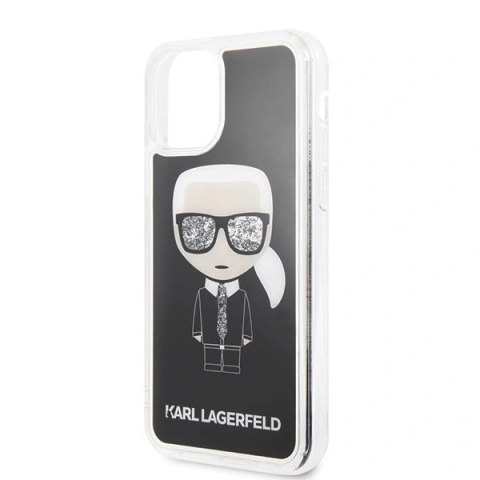 Etui Karl Lagerfeld Iconic Glitter na iPhone 11 Pro - czarne
