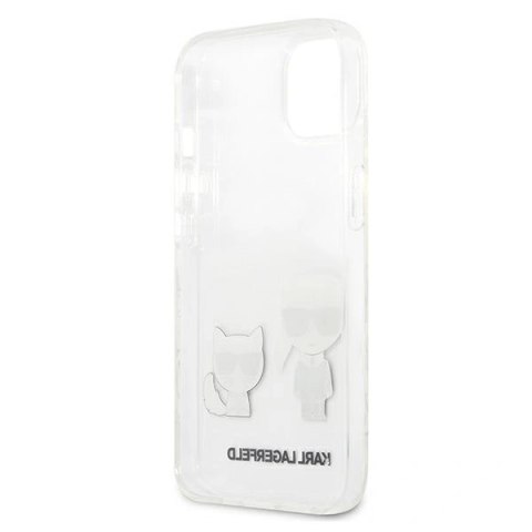 Etui Karl Lagerfeld Transparent Karl & Choupette na iPhone 13 mini - przezroczyste