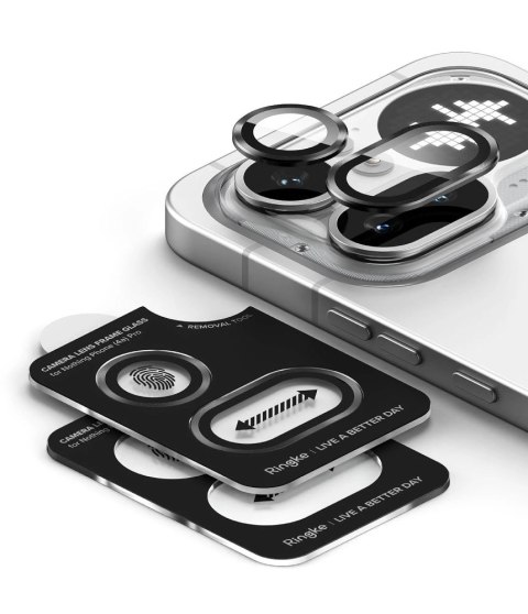Osłona aparatu Ringke Camera Frame Protector 2-Pack na Nothing Phone 4A Pro - czarna