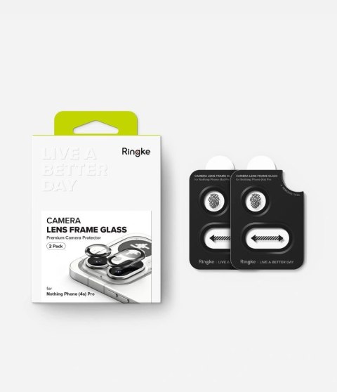 Osłona aparatu Ringke Camera Frame Protector 2-Pack na Nothing Phone 4A Pro - czarna
