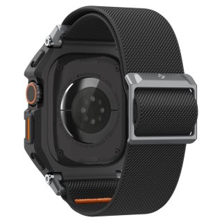 Pasek Spigen Lite Fit Pro + Szkło hartowane na wyświetlacz na Apple Watch Ultra 49 mm - czarny