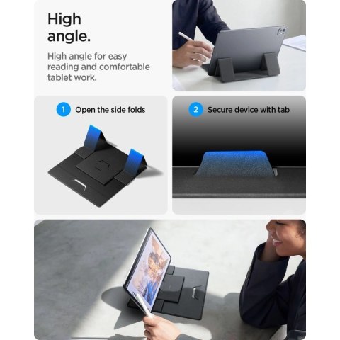 Podstawka pod laptopa Spigen SlimFold LD201-S8 pod laptop - szara