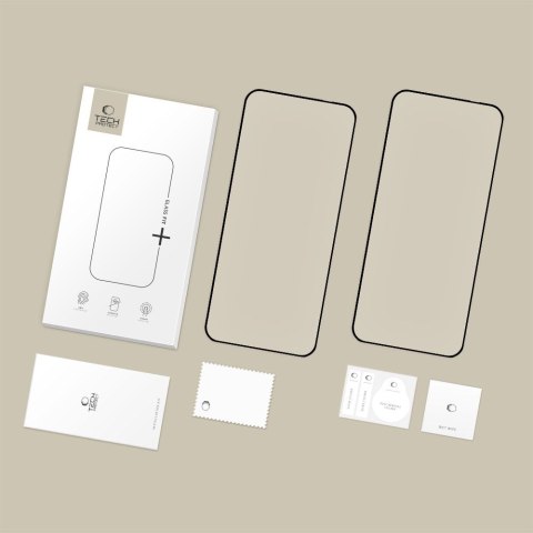 SZKŁO HARTOWANE TECH-PROTECT GLASS FIT+ 2-PACK MOTOROLA EDGE 50 NEO / 60 NEO BLACK