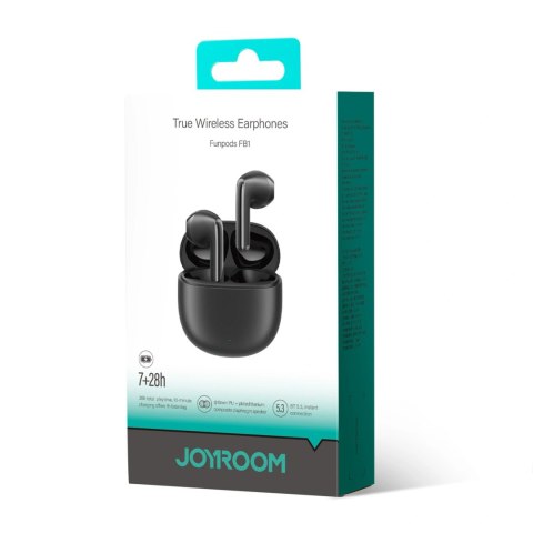 Słuchawki bezprzewodowe Joyroom JR-FB1 Funpods Bluetooth 6.0 douszne TWS - czarne