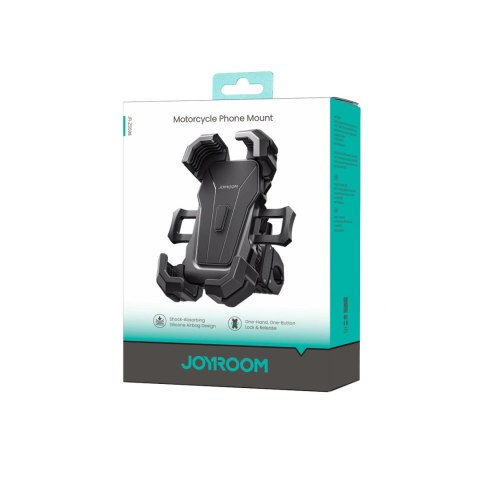 Uchwyt rowerowy Joyroom JR-ZS598 na telefon na kierownicę zaciskowy antywibracyjny - czarny