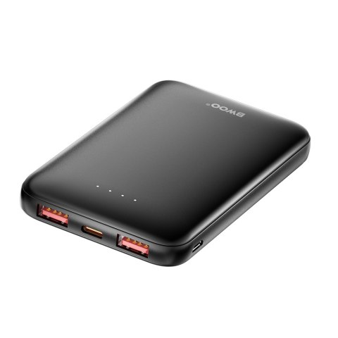 BWOO power bank P72 QC 22.5W PD 20W 5000 mAh z 2 x USB-A 1 x USB-C czarny