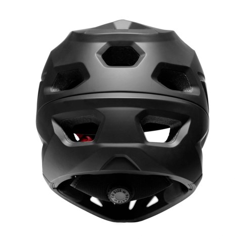 Kask rowerowy fullface Wozinsky z odpinanym daszkiem 60-62 cm - czarny